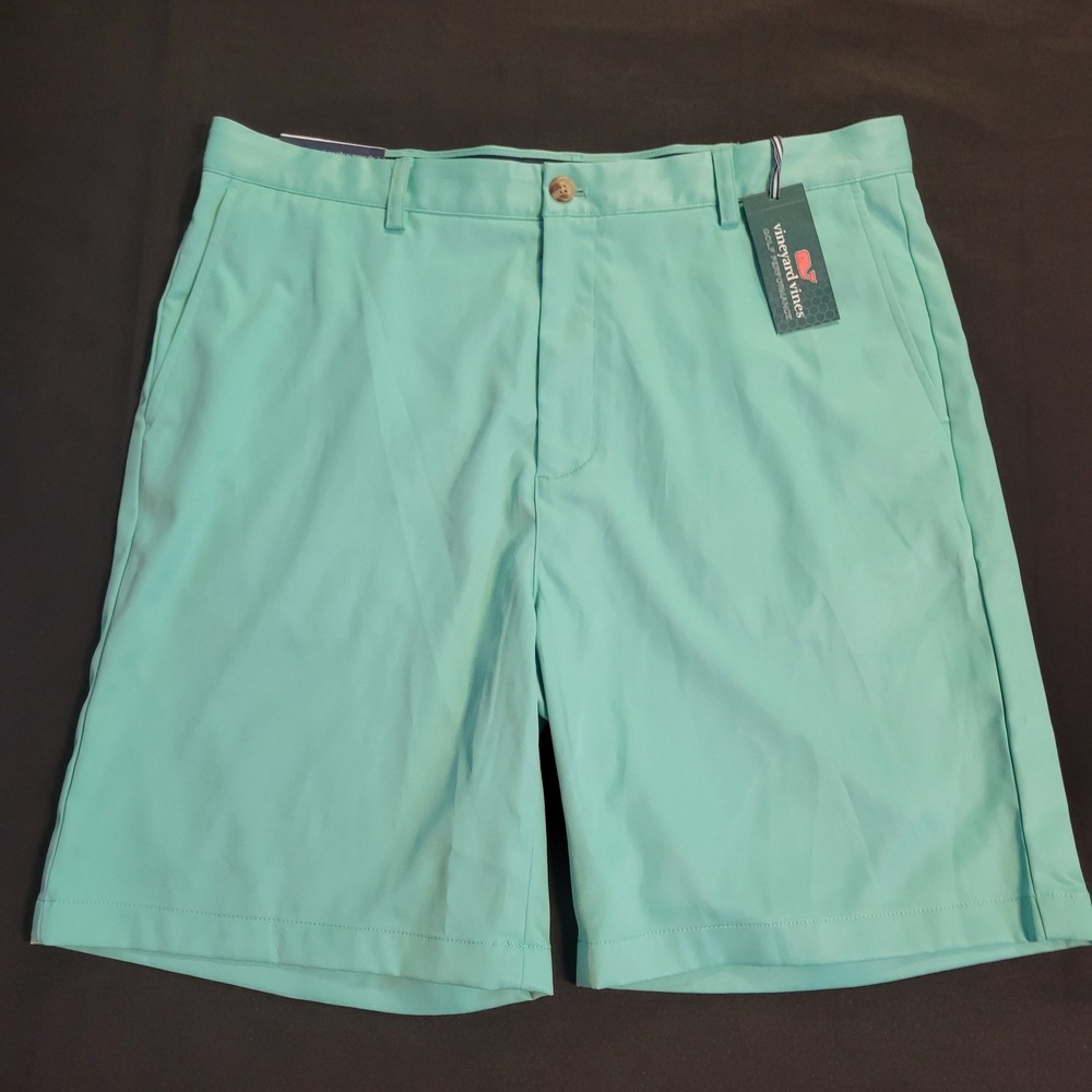 Men's Flat Front Performance Shorts - Mint